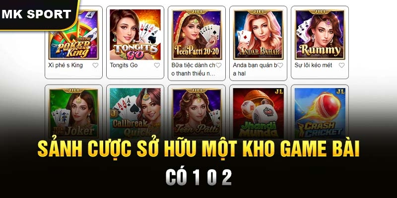 Khám phá thư viện game cực chất tại Mk sport